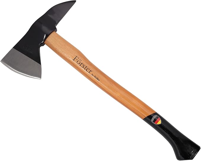 1844 Helko Werk Germany - Förster Professional Fireman’s Hatchet for Cutting Wood and Firewood - Head 2.25 lb, Handle 20 in (Fireman Hatchet) #10629