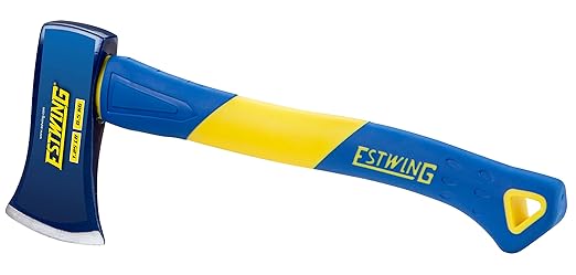 Estwing Axe, 14 Inch Handle, 1.25 lb Head with Fiberglass Handle, Model #62440