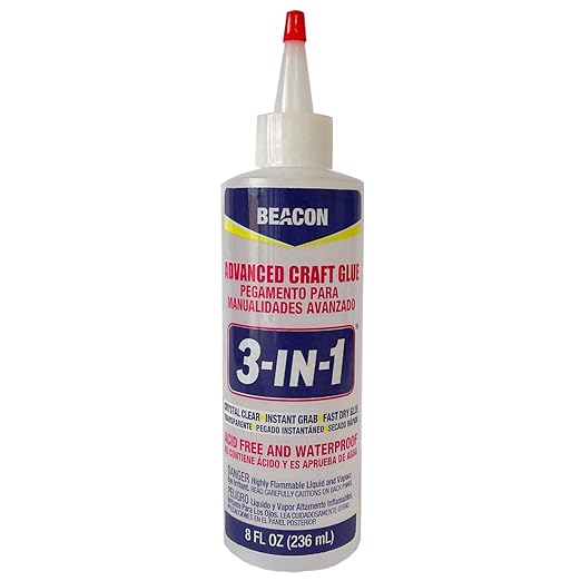Beacon 3-in-1 Advanced Craft Glue, 8-Ounce, 12-Pack