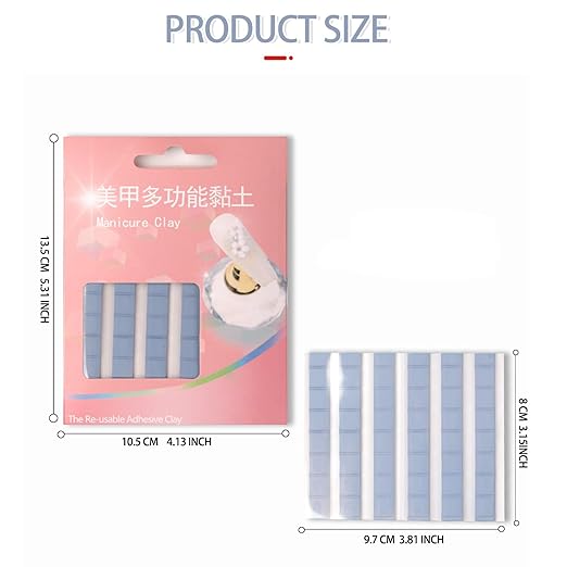 Sticky Mounting Putty for Wall Hanging Removeable Repositionable Adhesive Poster Non Marking Tacky Adhesive for Picture Hanging Crafts(Blue,48)