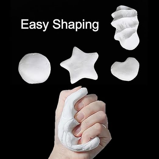 TIANKRYYDS 5-Pack White Seal Putty Waterproof Duct Seal Repair Sealing Clay, Quick Mending Mud for Drain Connection,Air Conditioning Hole, Wall Hole