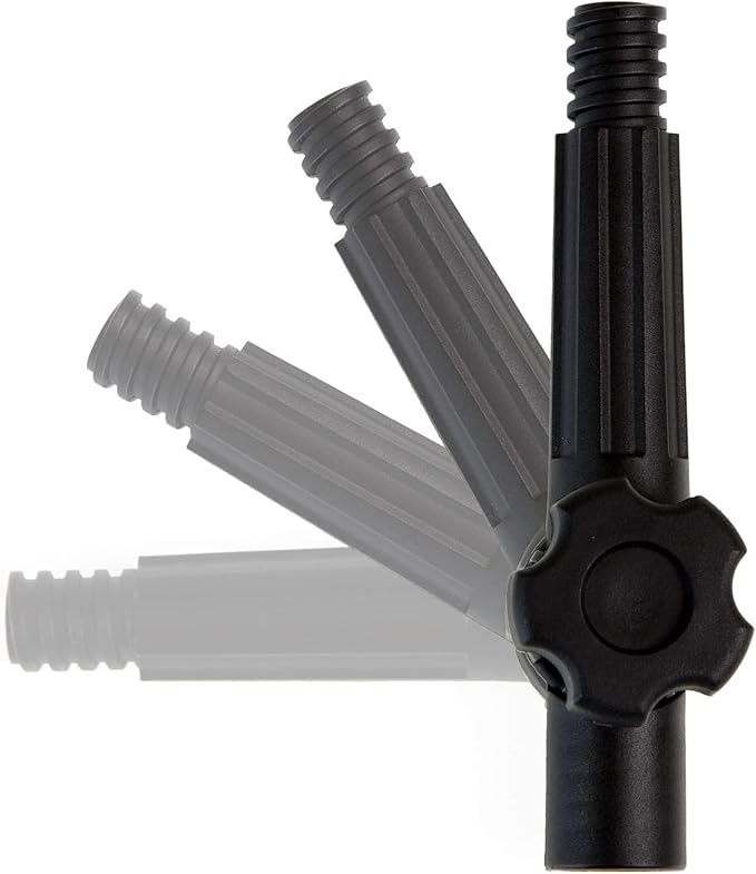 DOCA Telescoping Pole Attachment - Extension Pole for Cleaning, Feather Duster, Window Washing Kit, Paint Roller, Window Squeegee - High Reach Extendable Kit for Indoor & Outdoor - Hinge Tip