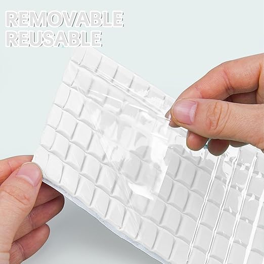 Sticky Mounting Putty for Wall Hanging Removeable Repositionable Adhesive Poster Non Marking Tacky Adhesive for Picture Hanging Crafts(White,96)