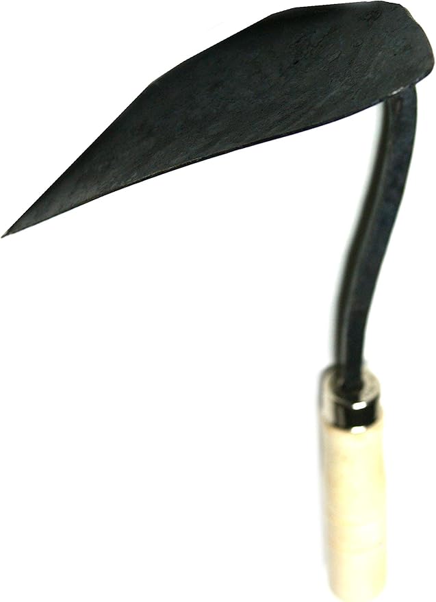 JGI HOMI 1 - Hoe Garden Tool for Weeding, Gardening, harvesting, and Planting, Korean Homi Hand Plow, Durable, Sharp, and Ergonomic