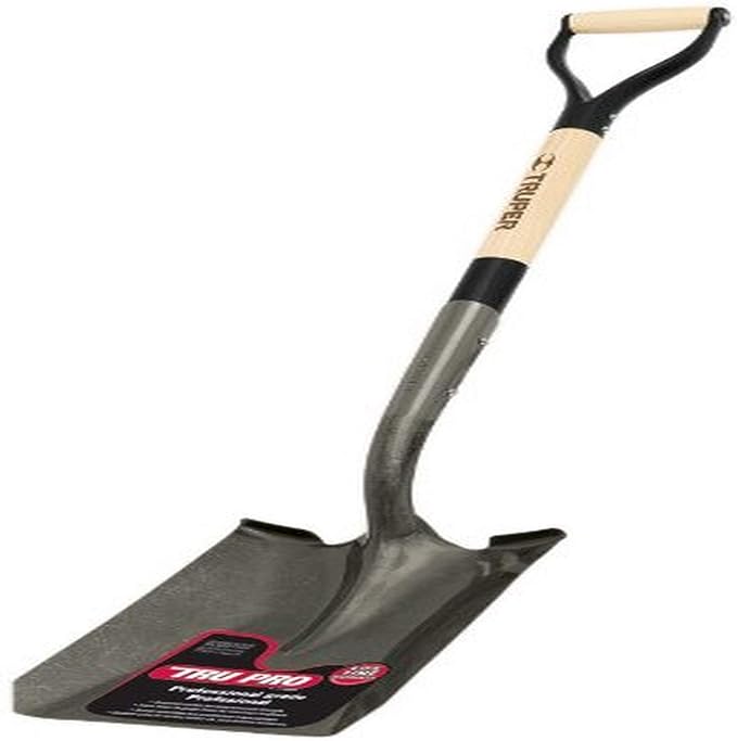 Truper 31210 Tru Pro Square Point Shovel with D-Handle, 30-Inch