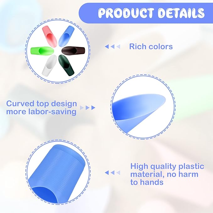 6 Pcs Bonsai Soil Scoops Plastic Garden Shovels Garden Tool Bucket Shovel Colorful Small mini Potting Scoop for Plant Flower Succulent