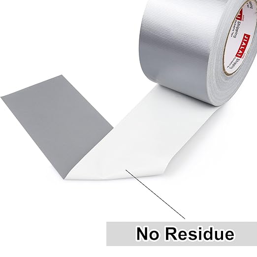 Duct Tape 3 inch, Industrial Grade Silver (Gray) Tape 3 inches x 55 Yards (164 ft), 9 Mil Heavy-Duty, Waterproof, UV Resistant for Crafts & Home Improvement