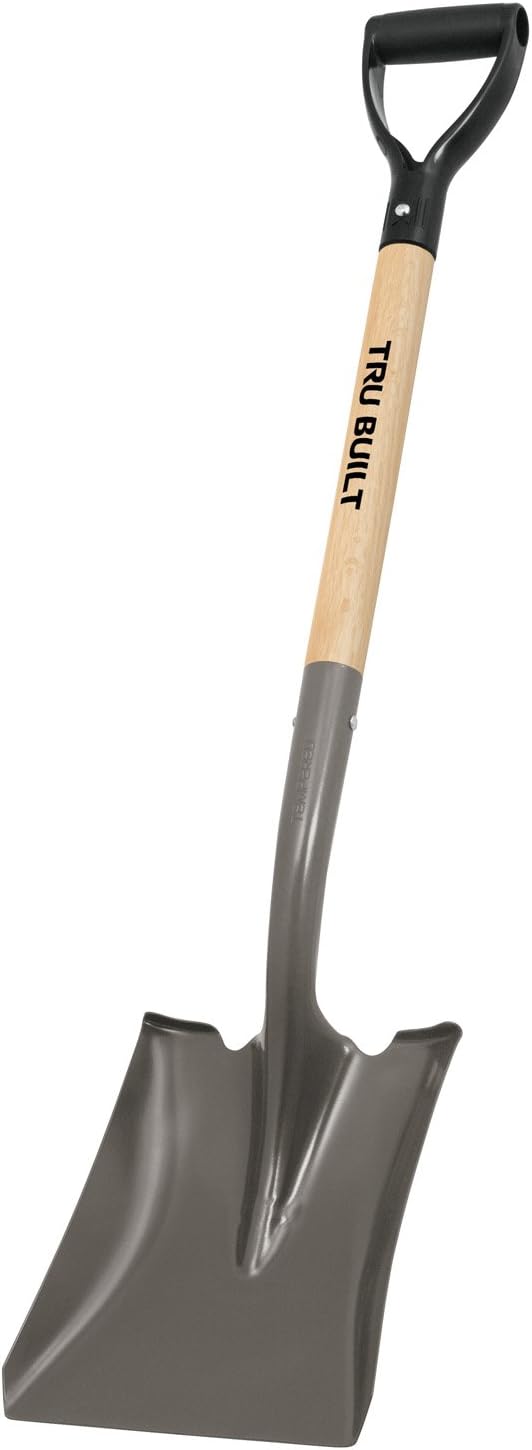 Truper 31176 Tru Built 28-Inch Square Point Shovel, D-Handle