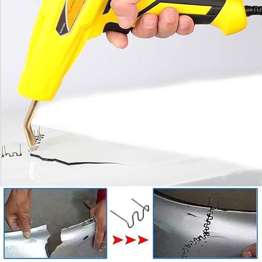 1000PCS Hot Plastic Welder Staples 0.6mm Automotive Plastic Repair Welding Staples for All Cars, 0.6mm Wave Bumper Repair Welding Rod