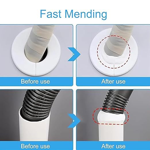 TIANKRYYDS 5-Pack White Seal Putty Waterproof Duct Seal Repair Sealing Clay, Quick Mending Mud for Drain Connection,Air Conditioning Hole, Wall Hole