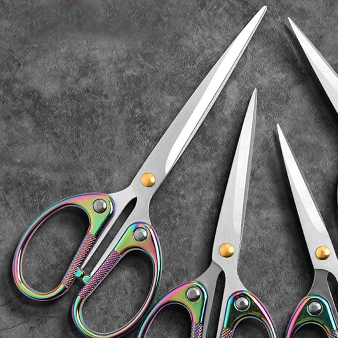 6.3" Small Sewing Scissors All Purpose Scissors Stainless Steel Tip Shears DIY Tools Office Scissor for Home Office School Sewing Fabric Handcraft Craft Art Work Needlework Daily Use Colorful