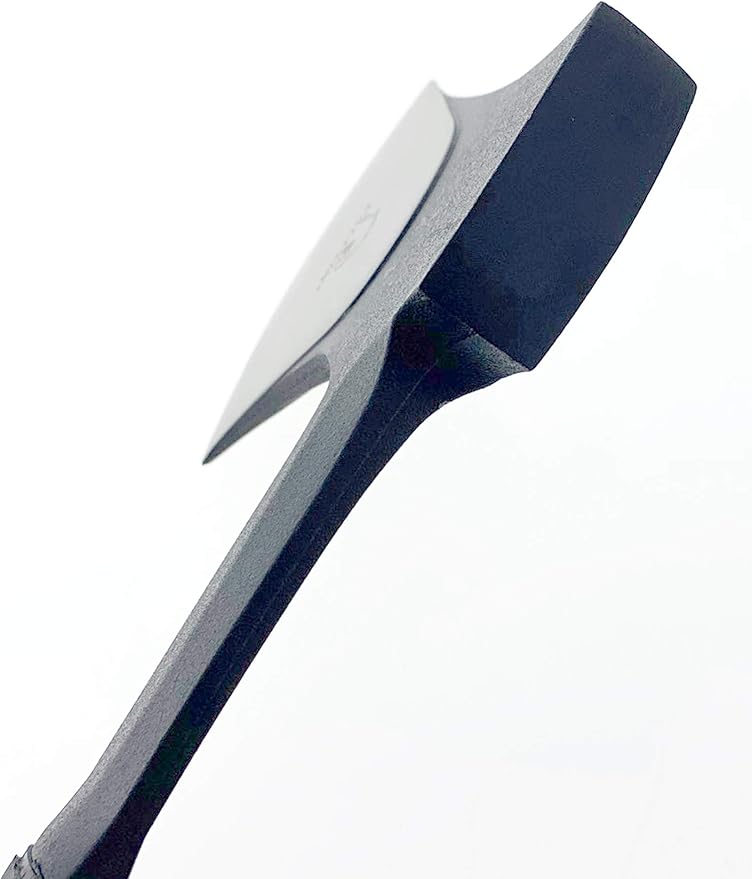 Otakumod 11" Tactical Ranger Axe. Hatchet. Stainless Steel Blade with Hard Cover. for Outdoor Camping - Hiking to Cut Branches, Make Fire. EDC Tasks (Black)
