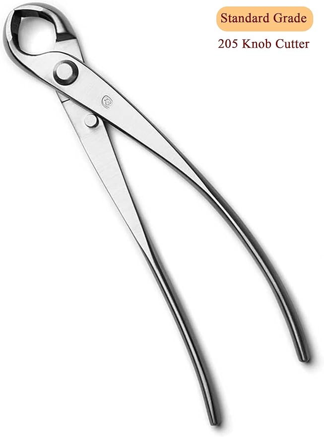 TianBonsai 4-PCS Bonsai Tool Set Including Concave Cutter Straight Edge Cutter Trunk Splitter And Bonsai Scissors Equip With Tool Bag