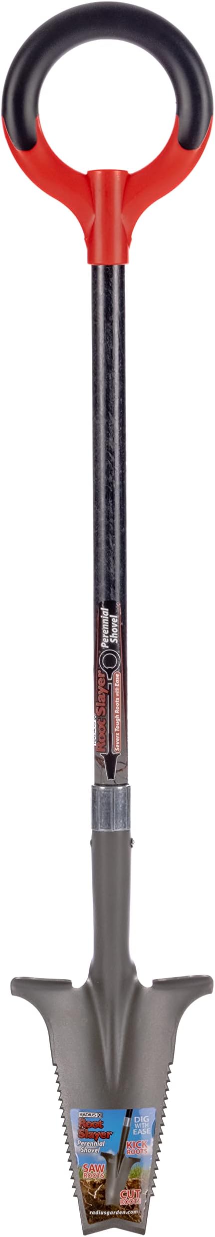 Radius Garden 23311 Root Slayer Perennial Shovel, Red