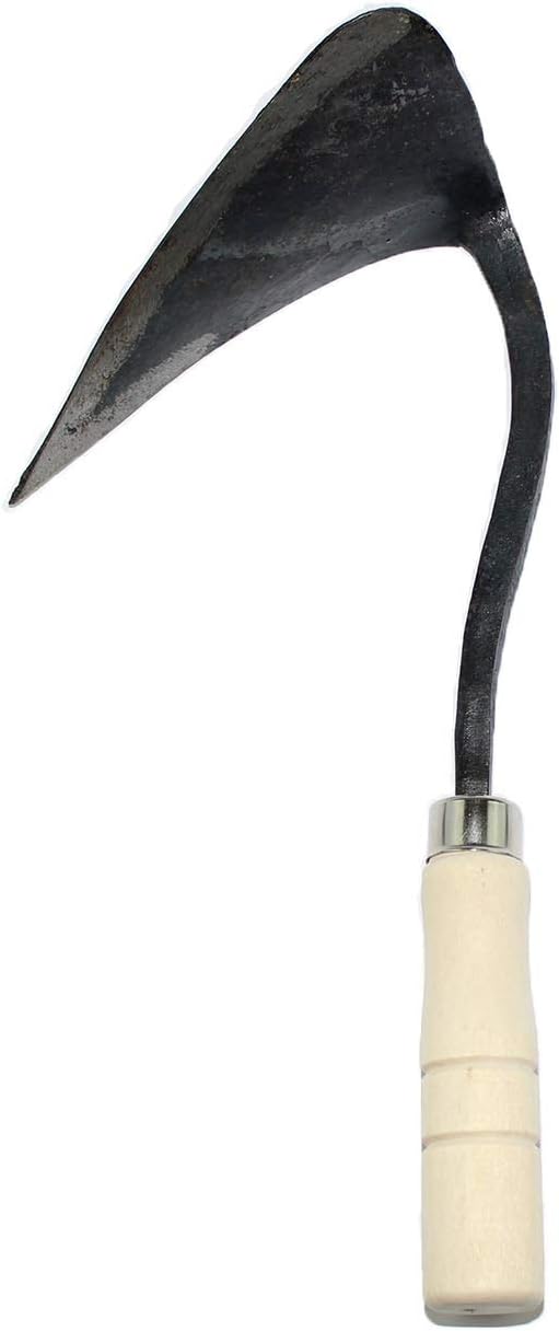 JGI HOMI 1 - Hoe Garden Tool for Weeding, Gardening, harvesting, and Planting, Korean Homi Hand Plow, Durable, Sharp, and Ergonomic