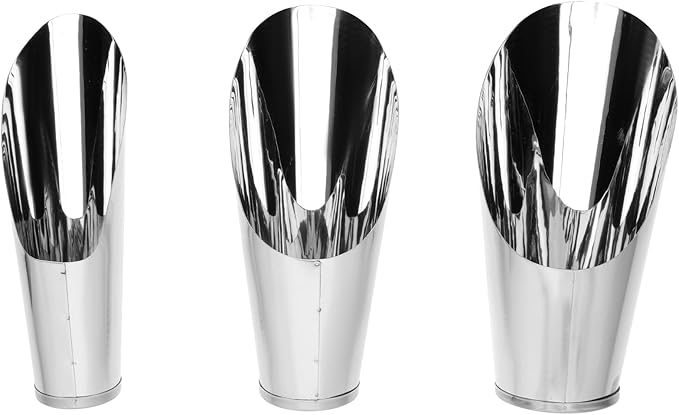 Happyyami 3pcs Bonsai Shovel Stainless Steel Garden Hand Metal Spade Shovel Bucket Spade Potted Planting Potting Cup for Home Gardening Silver