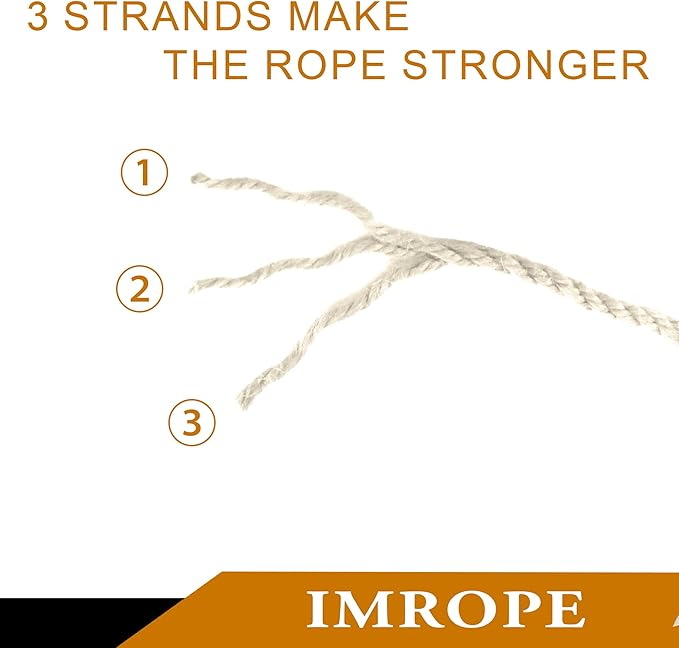 4mm x 500 Feet White Jute Rope, Twine for Gardening Tomato Climbing Plant Tie Floristry Crafts Gift Wrapping Packing Decor