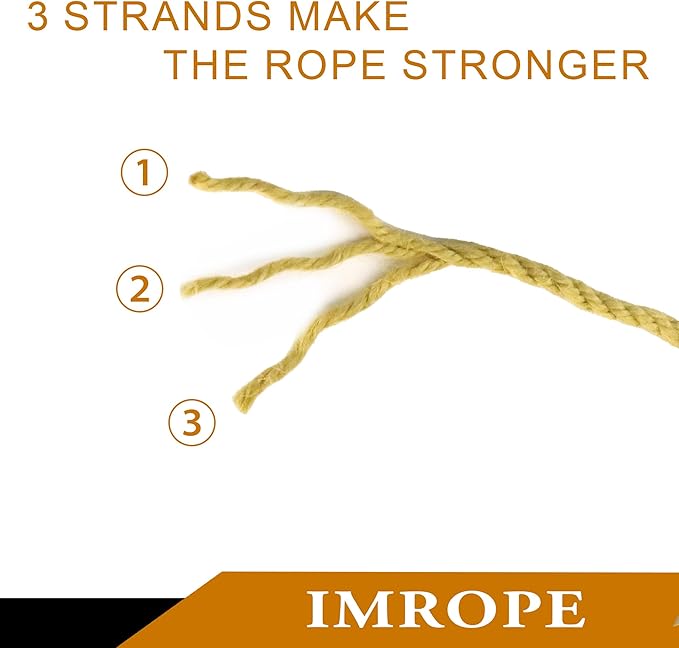 4mm x 400 Feet Yellow Jute Rope, Twine for Gardening Tomato Climbing Plant Tie Floristry Crafts Gift Wrapping Packing Decor