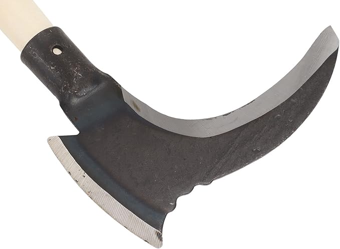 Grass Sickle, Manganese Steel Portable Held Sickle Tool Grass Lawn Gardening Farming Weed Remover Scythe Blade Cutter Grafting Knife for Outdoor Gardening, Clearing Vines