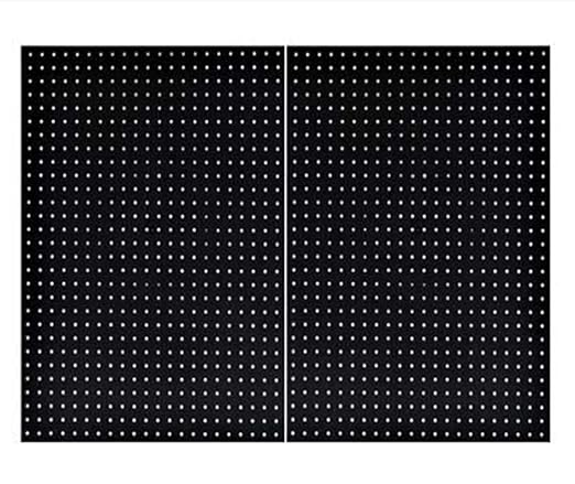 WallPeg Made in USA Pegboard Panels Garage Organization - Wall Storage Kit (PB-2 B) (2) ea - 24" x 16" Peg Board Tool Organizer Panel Set - Garage Organizer Kit