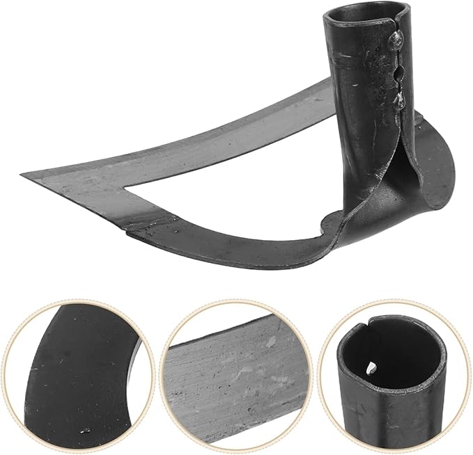DOITOOL Loosening Soil Hoe Head Hoe Tool Garden Hoe Gardening Plow Hollohoe Steel Hardened Hollow Hoe Gardening Hoe Gardening Hand Tools Garden Tools Hardened Steel Stainless Steel Metal