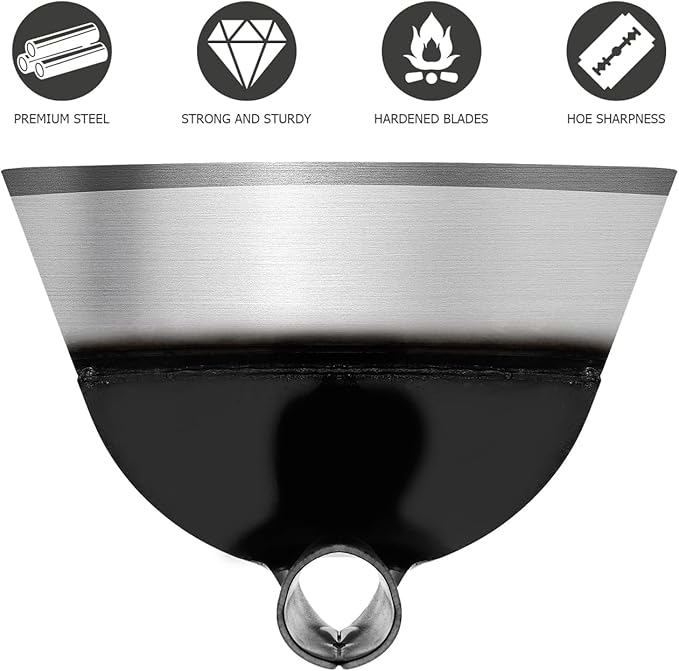 DOITOOL Hand Hoe Head Hoe Garden Tool Heavy Duty Agriculture Farming Head Round Eye Hoes Remove Grass Planting Digging Gardening Tool Weeding Hoe Head for Agriculture