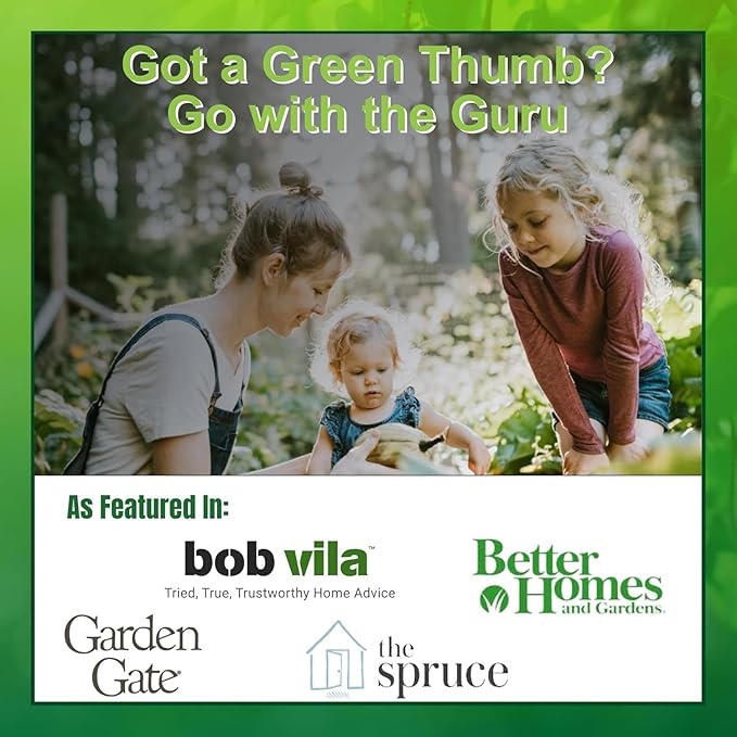 Garden Guru Hand Cultivator - Stainless Steel Hand Rake Soil Tiller with Ergonomic Handle, Great for Gardening, Cultivating, Loosening and Weeding (4 Pack)