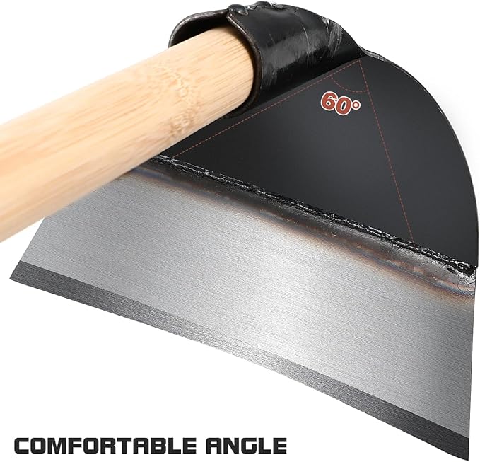 DOITOOL Hand Hoe Head Hoe Garden Tool Heavy Duty Agriculture Farming Head Round Eye Hoes Remove Grass Planting Digging Gardening Tool Weeding Hoe Head for Agriculture