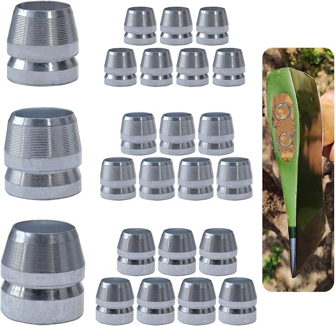 21 PCS Round Axe Handle Wedge Safety Handle Metal Wedge Hammer Handle Wedges for Axe Hammer Sledge (0.55/0.63/0.71 Inch)