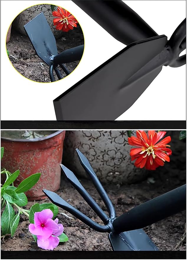 Hoe and Cultivator, Hoe Garden Tool, Hand Hoe Cultivator Garden Tool, Thickened Manganese Steel, Garden Hoe for Weeding, Planting, Loosening Soil, Digging