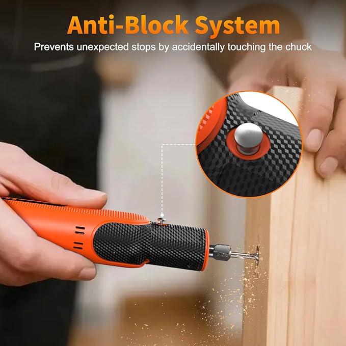8V Cordless Rotary Tool Kit with 103pcs Accessories, USB-C Charging, 5-Speed 25000RPM mini cordless rotary tool, Power Rotary Tool for Engraving, Sanding, Drilling, Polishing, DIY Crafts