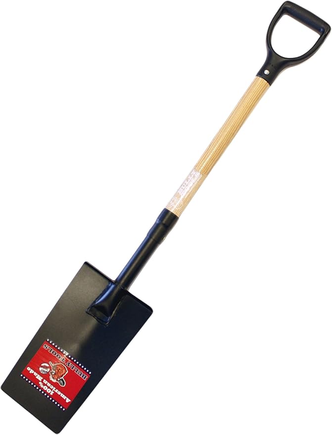 Bully Tools 72500 12-Gauge Edging and Planting Spade with American Ash D-Grip Handle