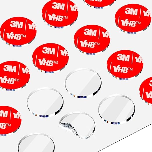 Made of 3M 0.6in Clear Poster Putty, Removable No Damage Double Sided Adhesive Dots, Waterproof Heat Resistant Mounting Putty Sticky Tack (60)