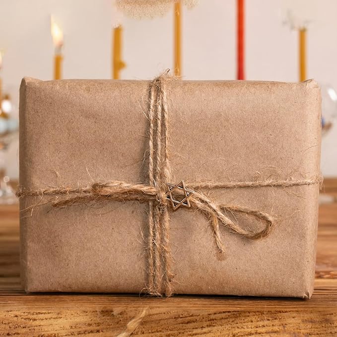 Natural Jute Twine 656 Feet Long String for Crafts Gift Wrapping Christmas Handmade Arts Decoration Packing String Home Decor (3mm * 656feet)