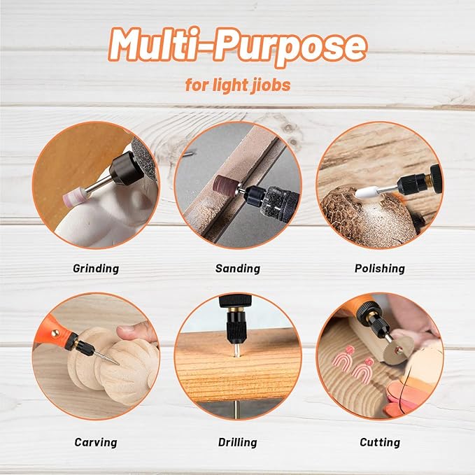 Mini Cordless Rotary Tool Kit, 5 Speed Power Engraving Tool with 71 Accessories, 3.7V Li-ion Battery Multi-Purpose Craft Rotary Tool for Engraving, Polishing, Sanding, DIYCrafts