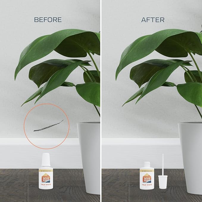 Touch Up Paint, Off White (Snowdrift), two 1oz., Matte, w/brush in bottle, Quick drying, for Home repairs, Kitchen Cabinets