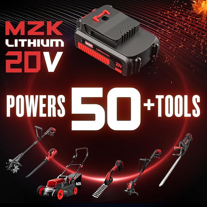 MZK 2-IN-1 Cordless Electric Pole Pruning Shears,20V Battery Powered Cordless Pruner, 1.2" Cutting Diameter, 13 FT MAX Extension Pole for Tree Trimming, Gardens, Orchards PS13D16