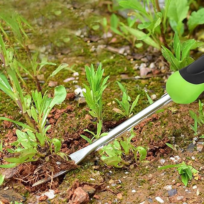 2 Pcs Hand Weeder Tool Stainless Steel Garden Weeding Tool,Hand Weeder Garden Weeding Removal Weed Puller Tool for Garden Lawn