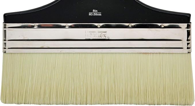 Liquitex 8 Professional Freestyle Large Scale Brush, Broad Flat/Varnish inch, Short Handle, Black TAN