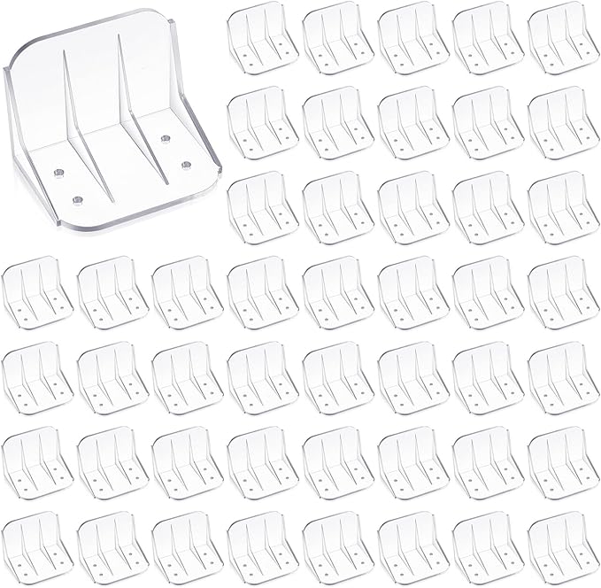 Taiyin 50 Pack Large Snow Guards for Metal Roofs 4 x 3 x 3 Inch Jumbo Ice Guard Snow Stops for Prevent Sliding, Without Screws or Adhesive (Clear)