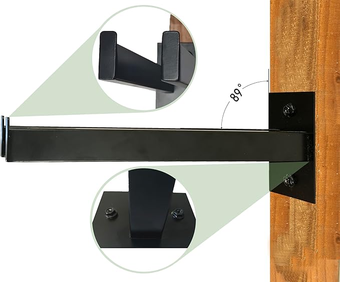 Wall Mounted Tool Rack, Heavy Duty Tool Rack for Heavy Tools Such as Shovels And Rakes, With Metal Screws and Anchors