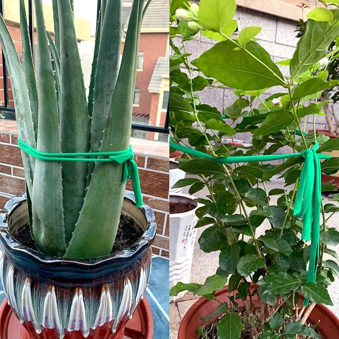 2 Pack Garden String, Green Garden Twine, Soft Ties for Smart Plants, Tree, Flowers, Stretchy Plant Supports for All Gardeners, Craft String (35M/Roll, 115FT)