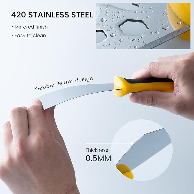 Voomey Putty Knife Scraper,Putty Knife Set, Metal Putty Knife 3 Pack, Paint Scraper Tool for Removing Wallpaper, Repairing Drywall, Scraping, Repairing, Plastering, and Other Painting Projects