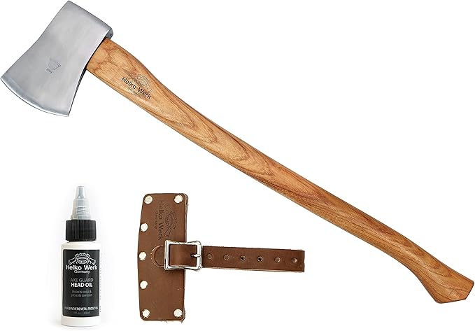 1844 Helko Werk Germany Classic Tasmania Competition Axe - Made in Germany Timber Sporting, Wood Chopping, Racing for Timber Sport - Head 4lbs, Handle 31in (Tasmania) #10498