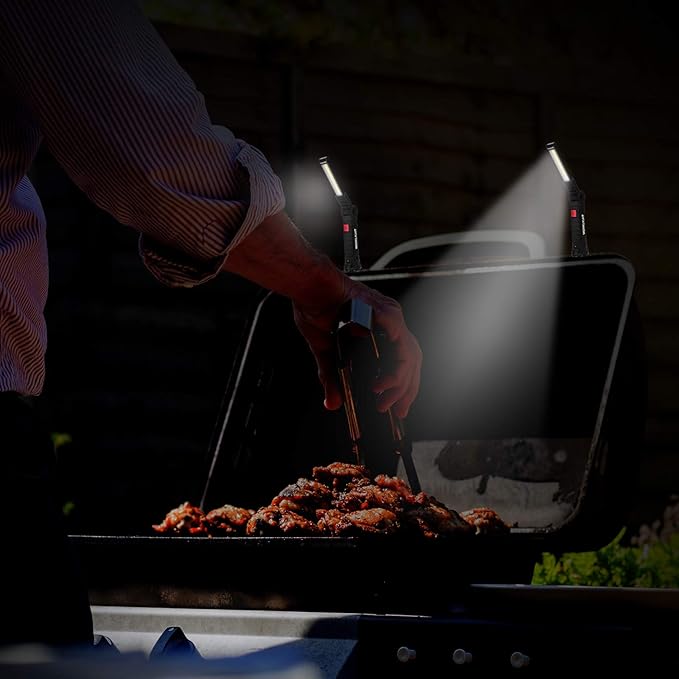 Tool Gifts for Men 2Pack Rechargeable LED Work Lights with Magnetic Base, 360° Rotation,Versatile Lighting for Repairs, Outdoors,Christmas Gifts,Stocking Stuffers Mens Gifts