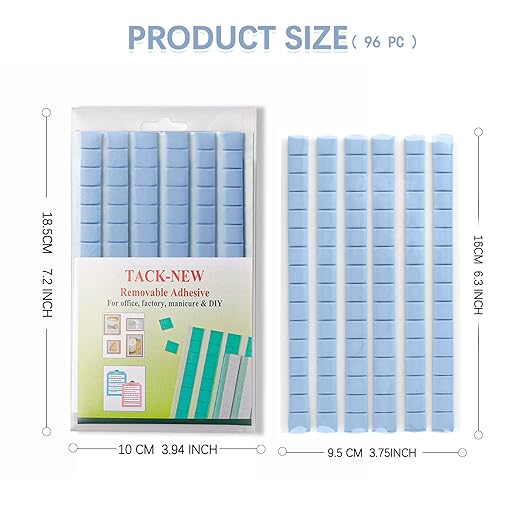 Sticky Mounting Putty for Wall Hanging Removeable Repositionable Adhesive Poster Non Marking Tacky Adhesive for Picture Hanging Crafts(Blue,192)