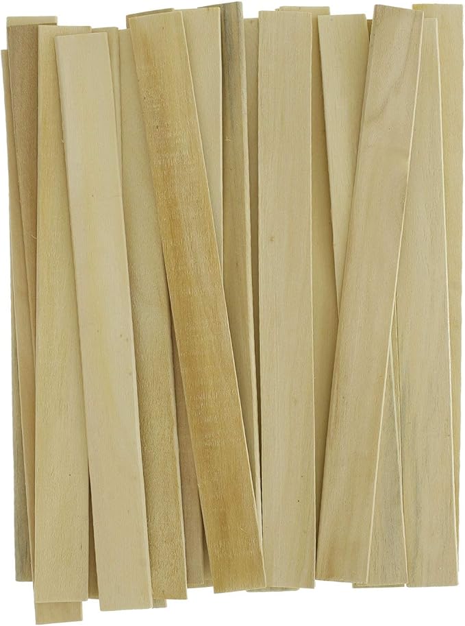 Custom Shop Paint Mix Sticks Pack of 25 Each 12" Birch Paint Mixing Paddles Pack of 25