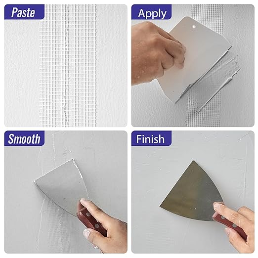 Drywall Repair Tape Sheetrock Self-Adhesive Joint Tape 2" x 100ft – Fiberglass Mesh Drywall Repair Roll for Wall Patch, Cracks & Drywall Patch (1 Roll)