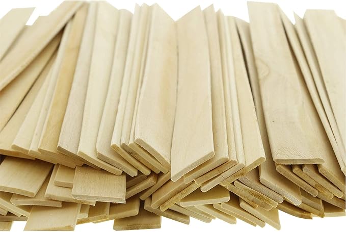 Custom Shop Paint Mix Sticks Pack of 25 Each 12" Birch Paint Mixing Paddles Pack of 25