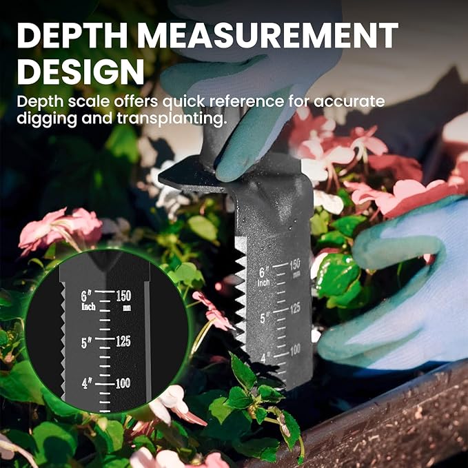 Metal Detector Shovel, Heavy Duty Double Serrated Digging Tool and Metal Detector Accessories with Sheath, Gardening Tools for Weeding, Planting, Camping, Treasure Hunting